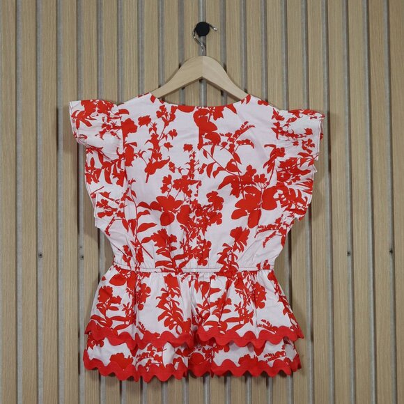 Adelyn Rae Sena Ruffled Peplum Top - Picture 4 of 4